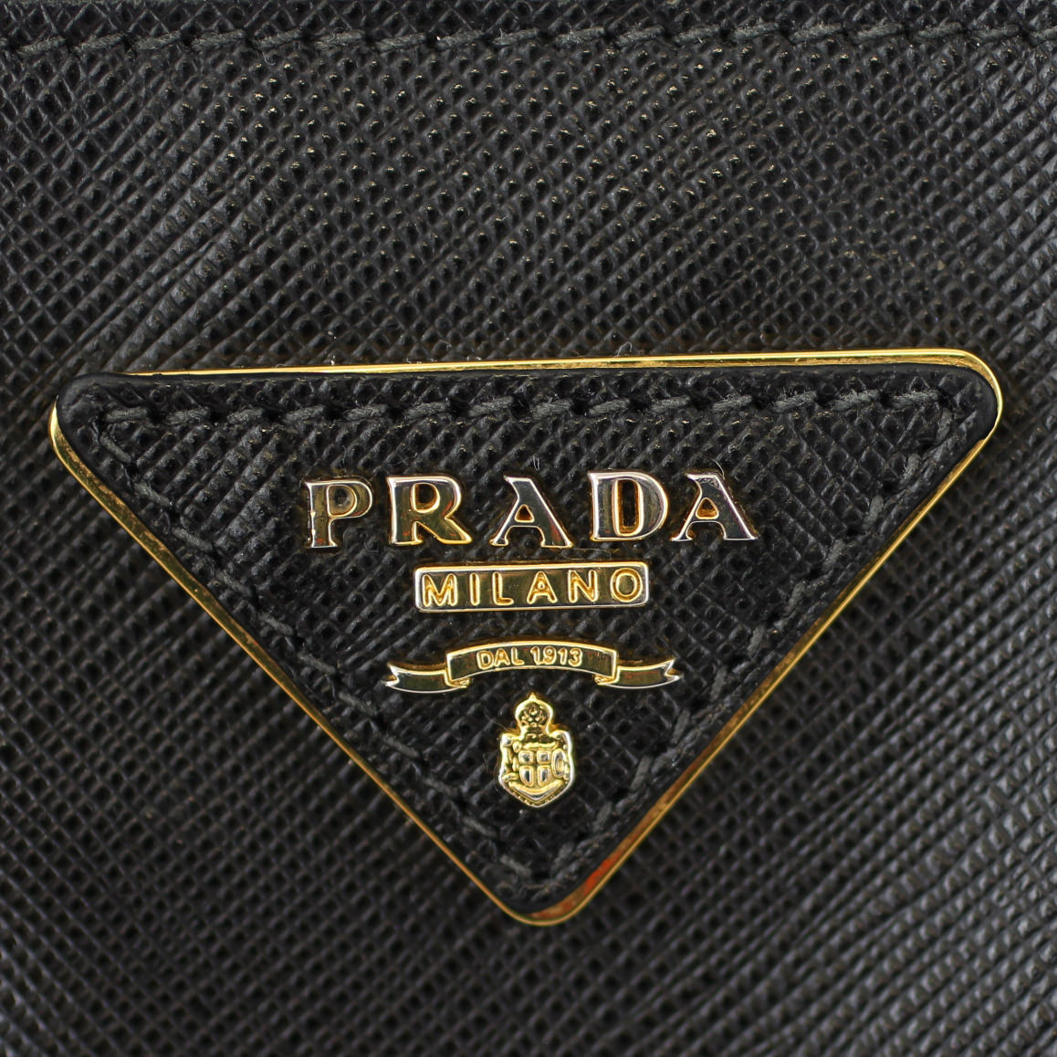 Prada Saffiano Lux Large Shopper Tote Logo
