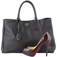 Prada Saffiano Lux Large Shopper Tote Scale