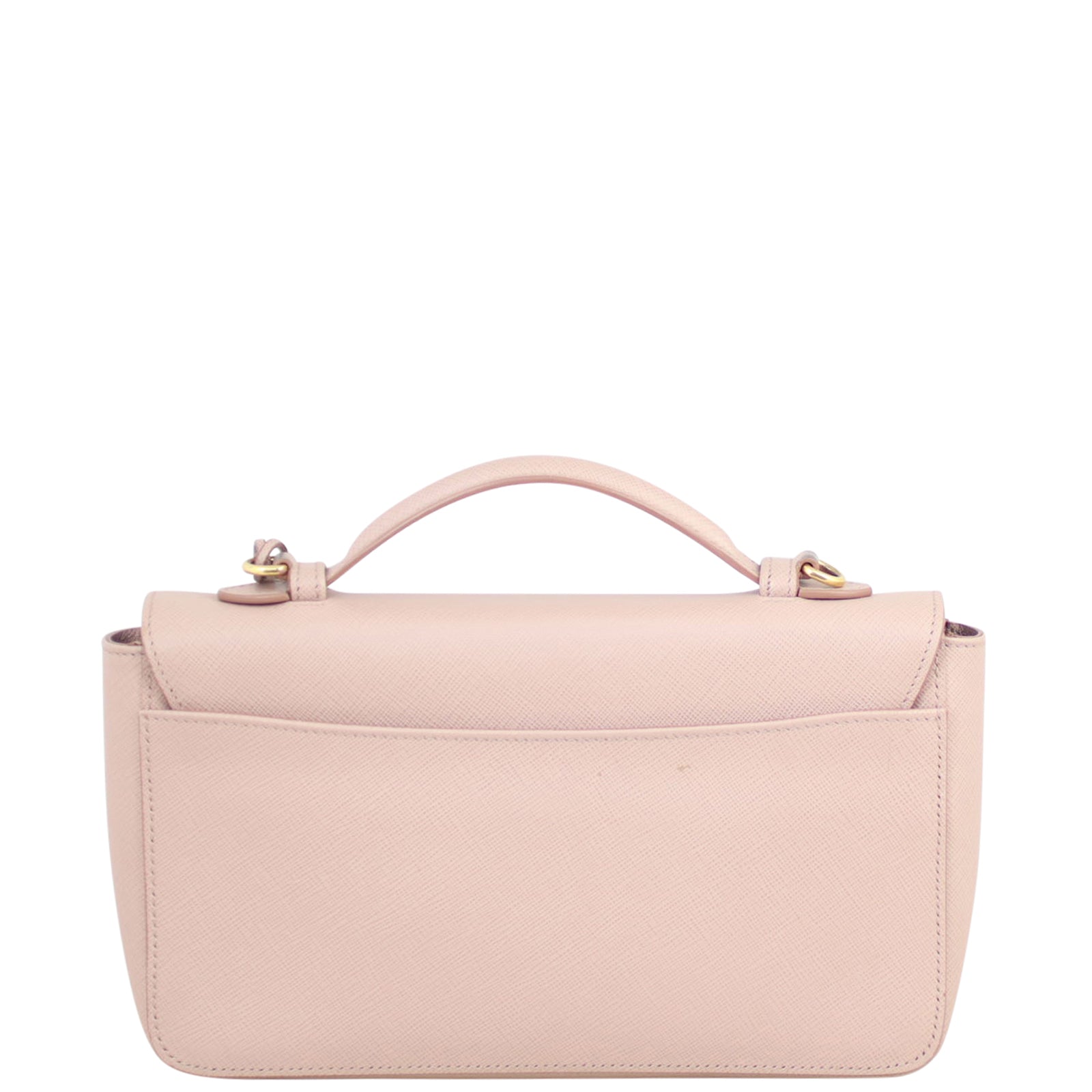 Prada Saffiano Lux Sound Crossbody Back