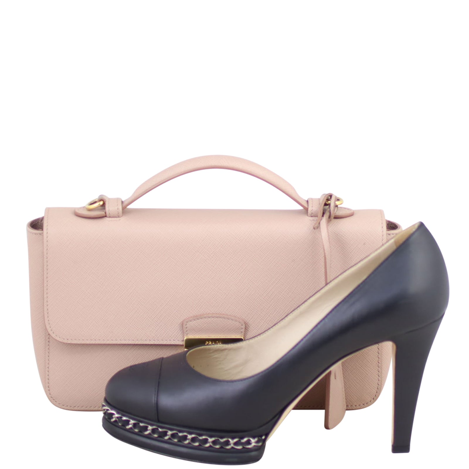 Prada Saffiano Lux Sound Crossbody Shoe