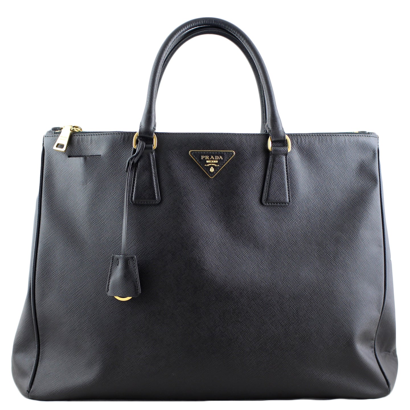 Prada Saffiano Lux Double-zip Tote Large Front