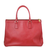 Prada Saffiano Lux Galleria Double Zip Tote Medium Back
