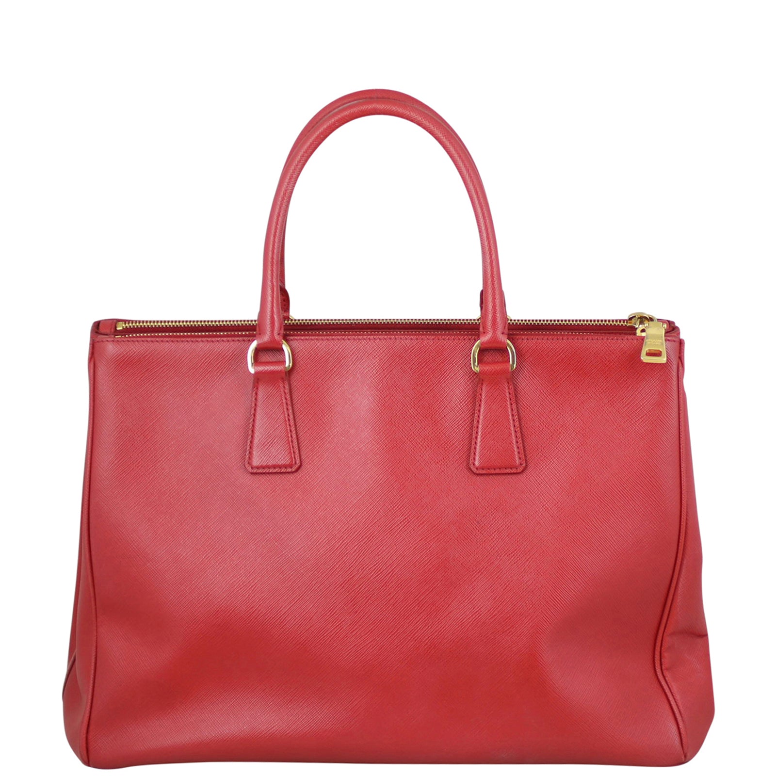 Prada Saffiano Lux Galleria Double Zip Tote Medium Back