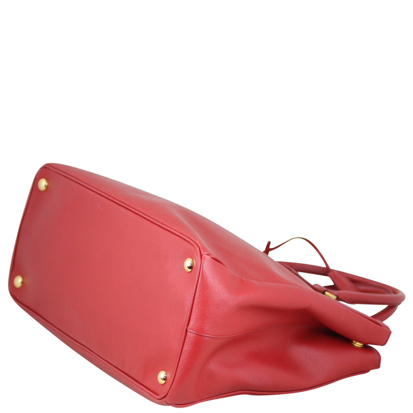 Prada Saffiano Lux Galleria Double Zip Tote Medium Corner