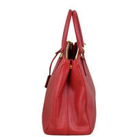 Prada Saffiano Lux Galleria Double Zip Tote Medium Side