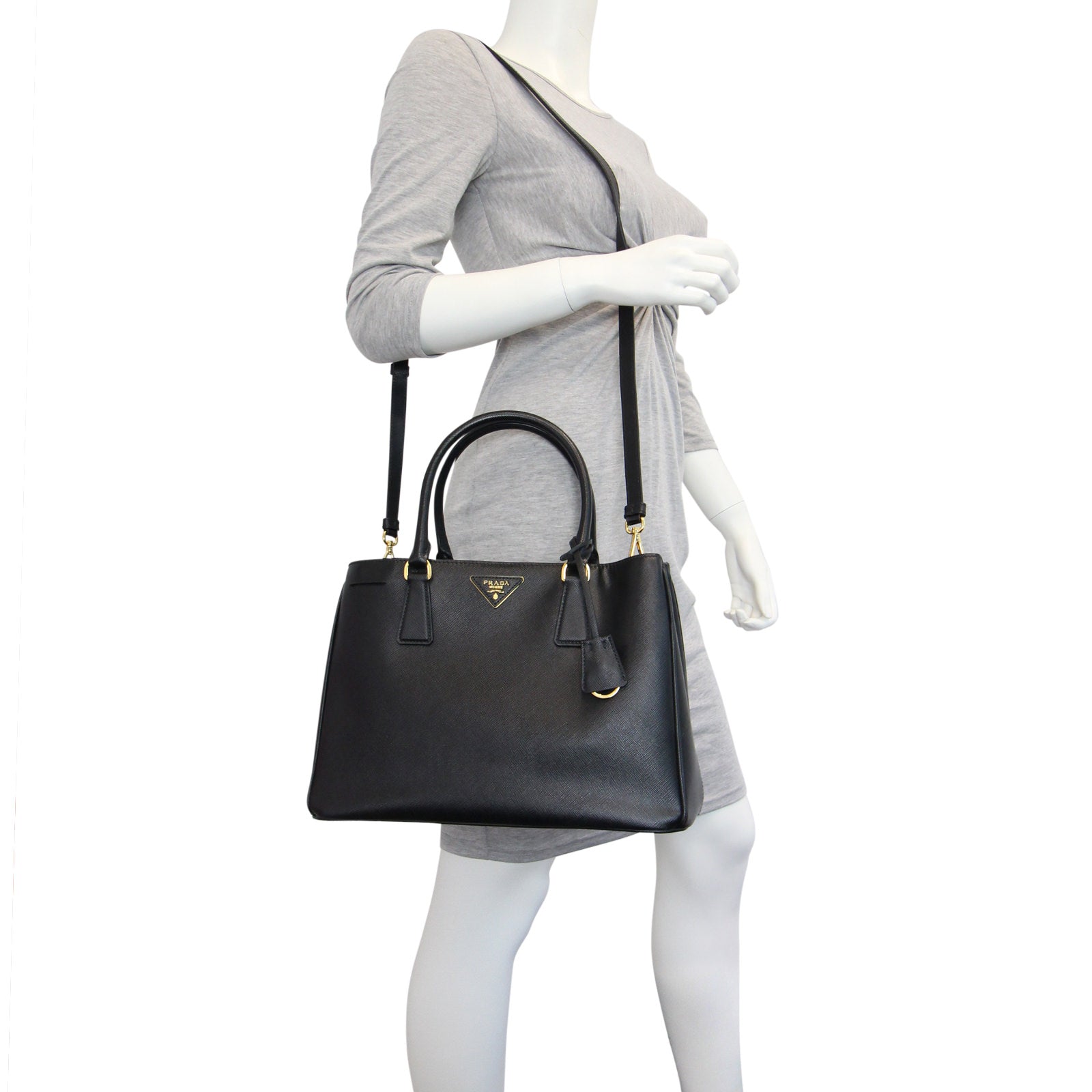 Prada Saffiano Lux Tote Medium Mannequin