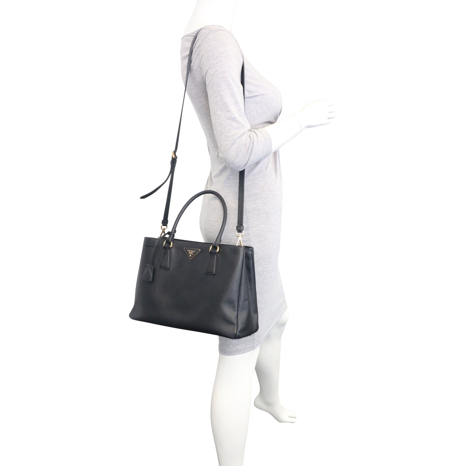 Prada Saffiano Lux Tote Medium Mannequin