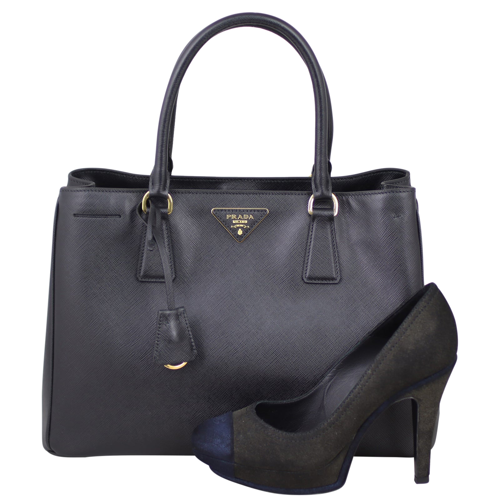 Prada Saffiano Lux Tote Medium Shoe