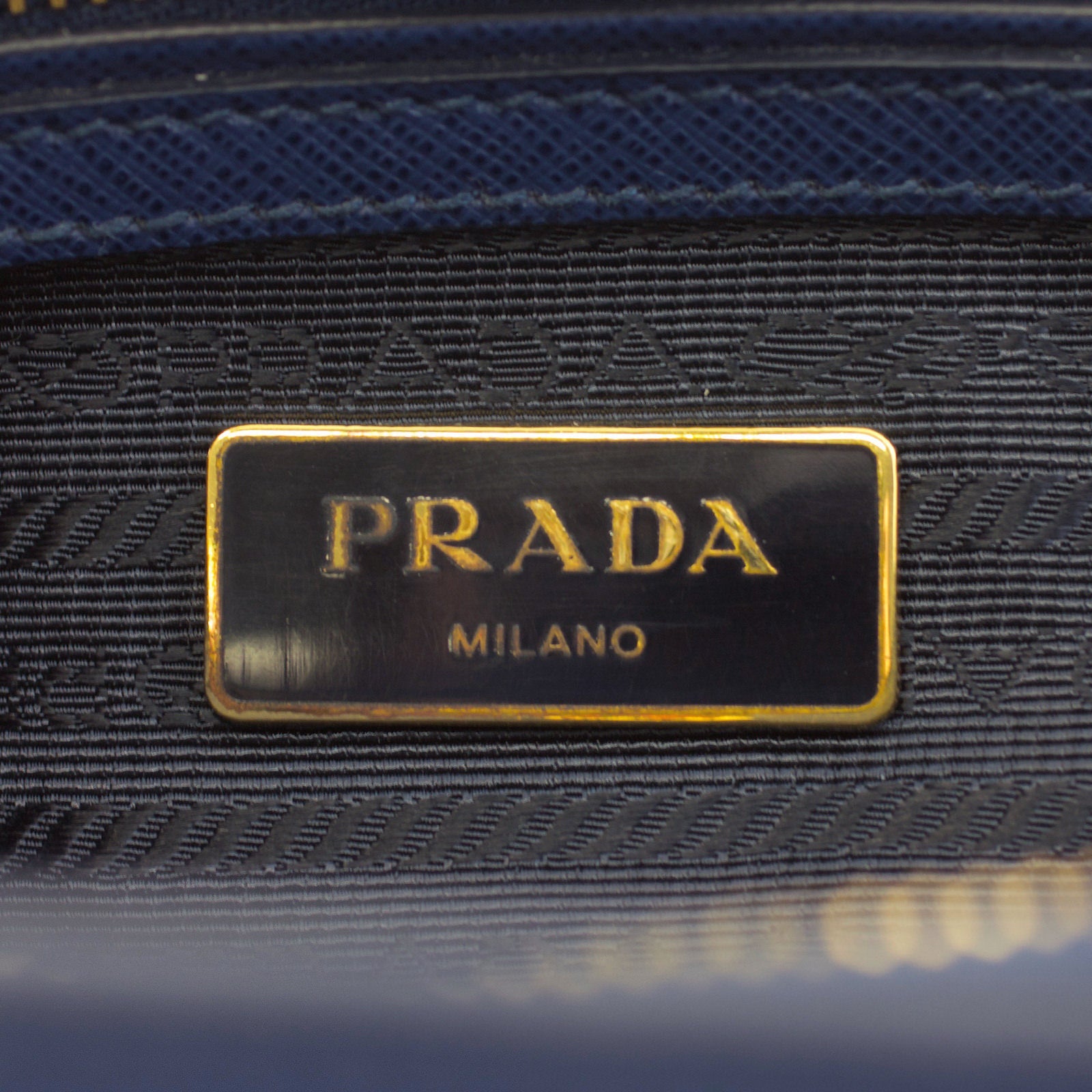 Prada Saffiano Lux Tote Medium stamp