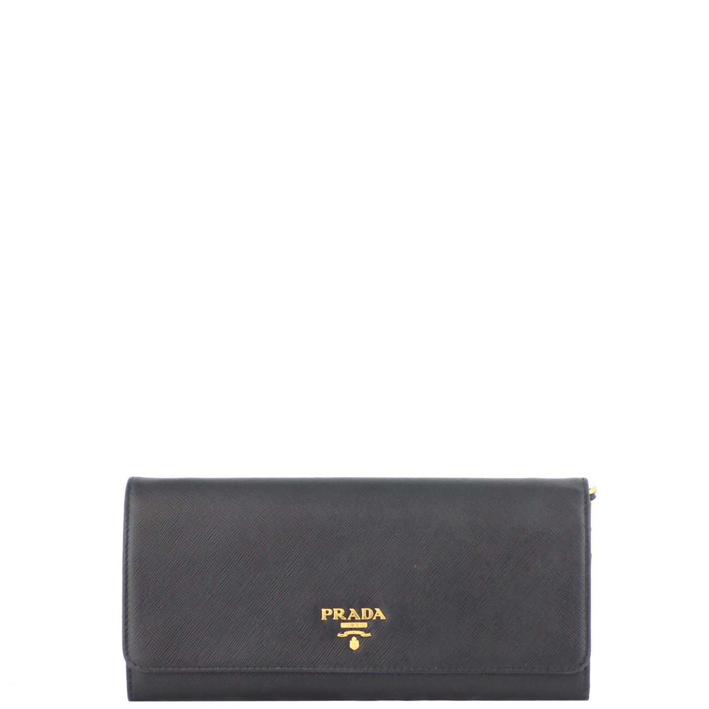 Prada Saffiano Lux Chain Wallet Front