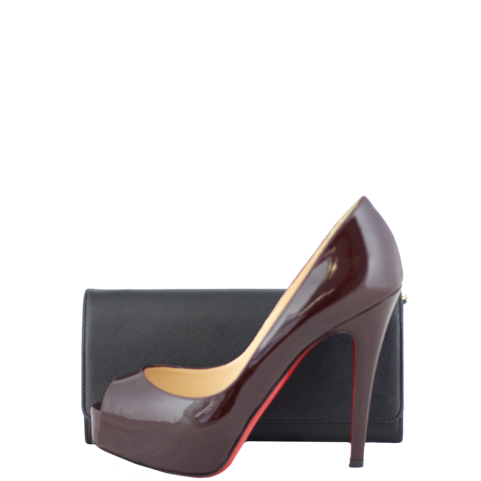 Prada Saffiano Lux Chain Wallet Scale