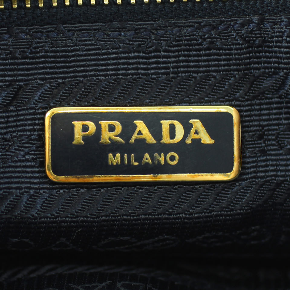 Prada Saffiano Lux Wristlet Stamp