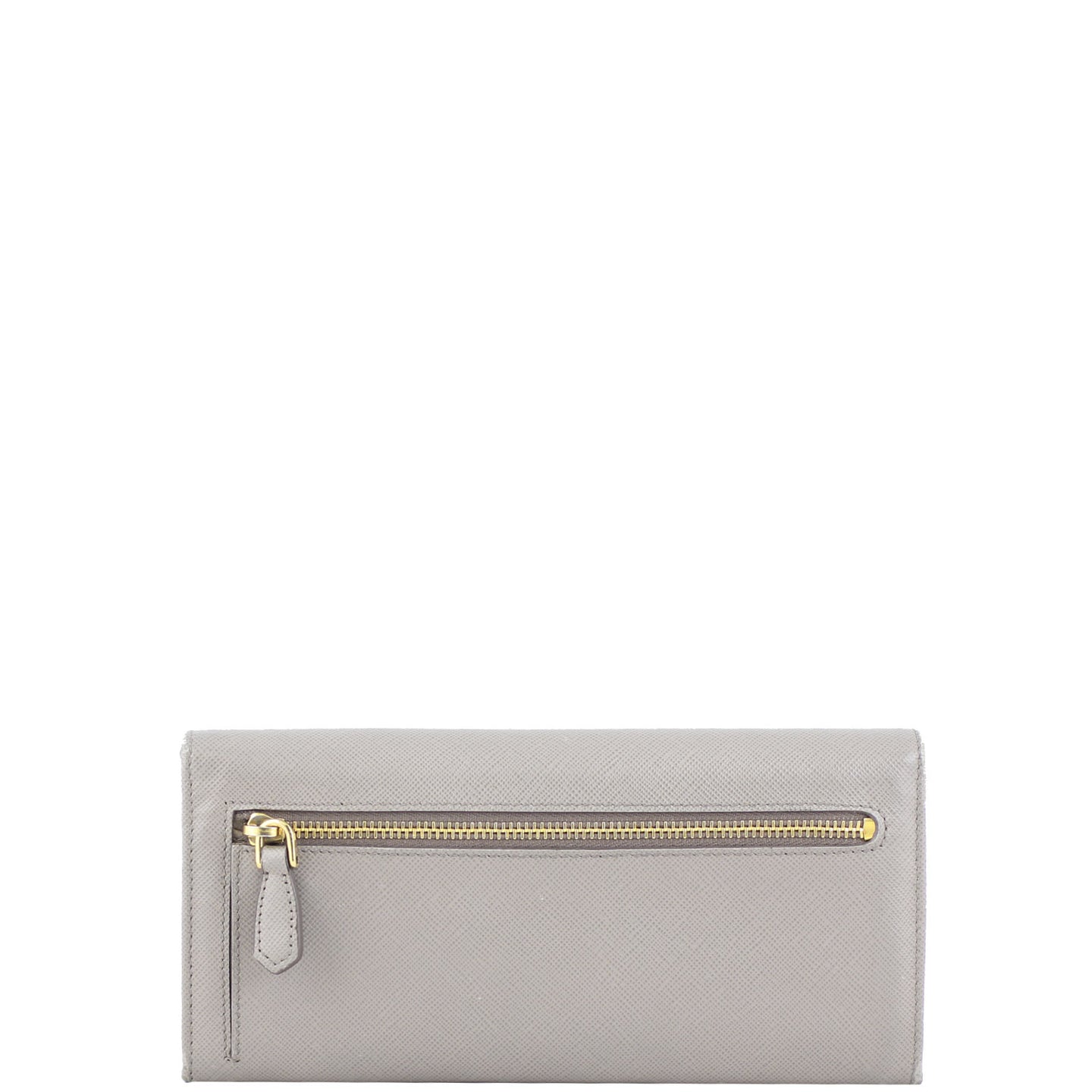 Prada Saffiano Metal Continental Wallet Back