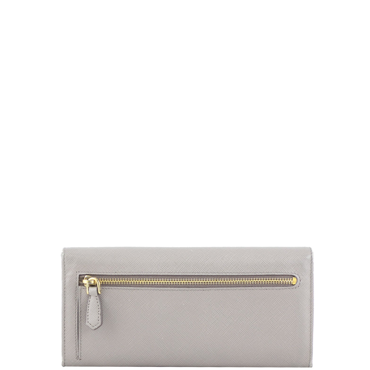 Prada Saffiano Metal Continental Wallet Back
