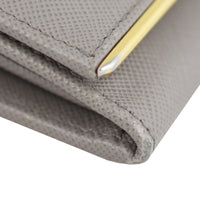 Prada Saffiano Metal Continental Wallet Edge