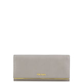 Prada Saffiano Metal Continental Wallet Front