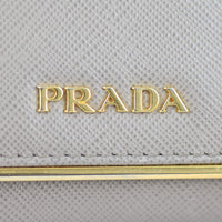 Prada Saffiano Metal Continental Wallet Logo