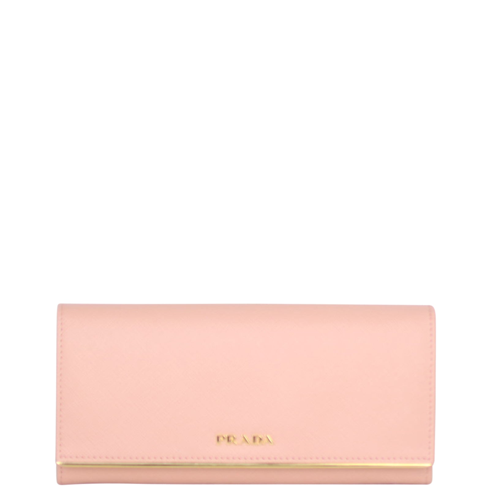 Prada Saffiano Metal Continental Wallet Front