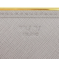 Prada Saffiano Metal Continental Wallet Stamp