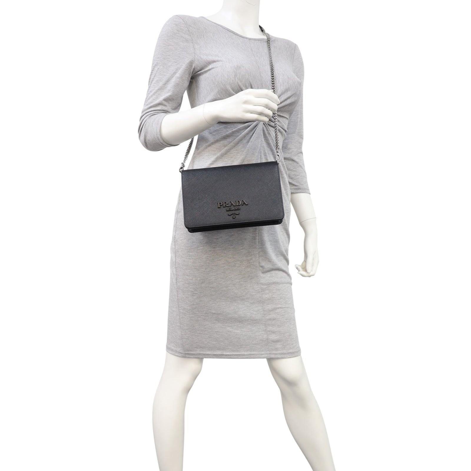 Prada Saffiano Mini Chain Bag Mannequin
