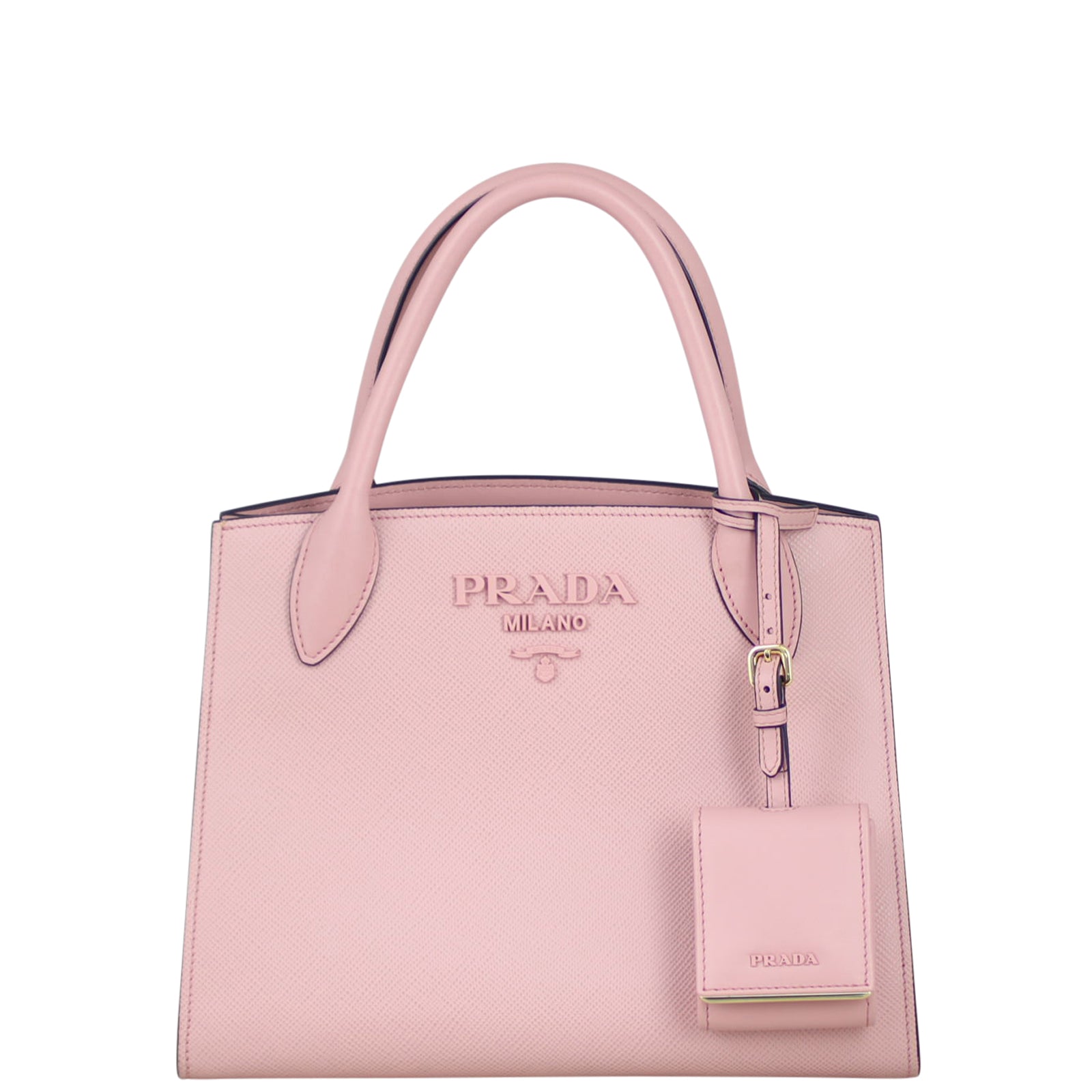 Prada Saffiano Monochrome Small Bag Front