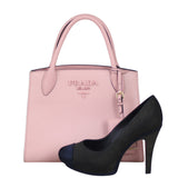 Prada Saffiano Monochrome Small Bag Shoe