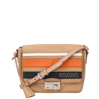 Prada Saffiano Righe Crossbody Front