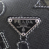 Prada Saffiano Robot Wallet Logo