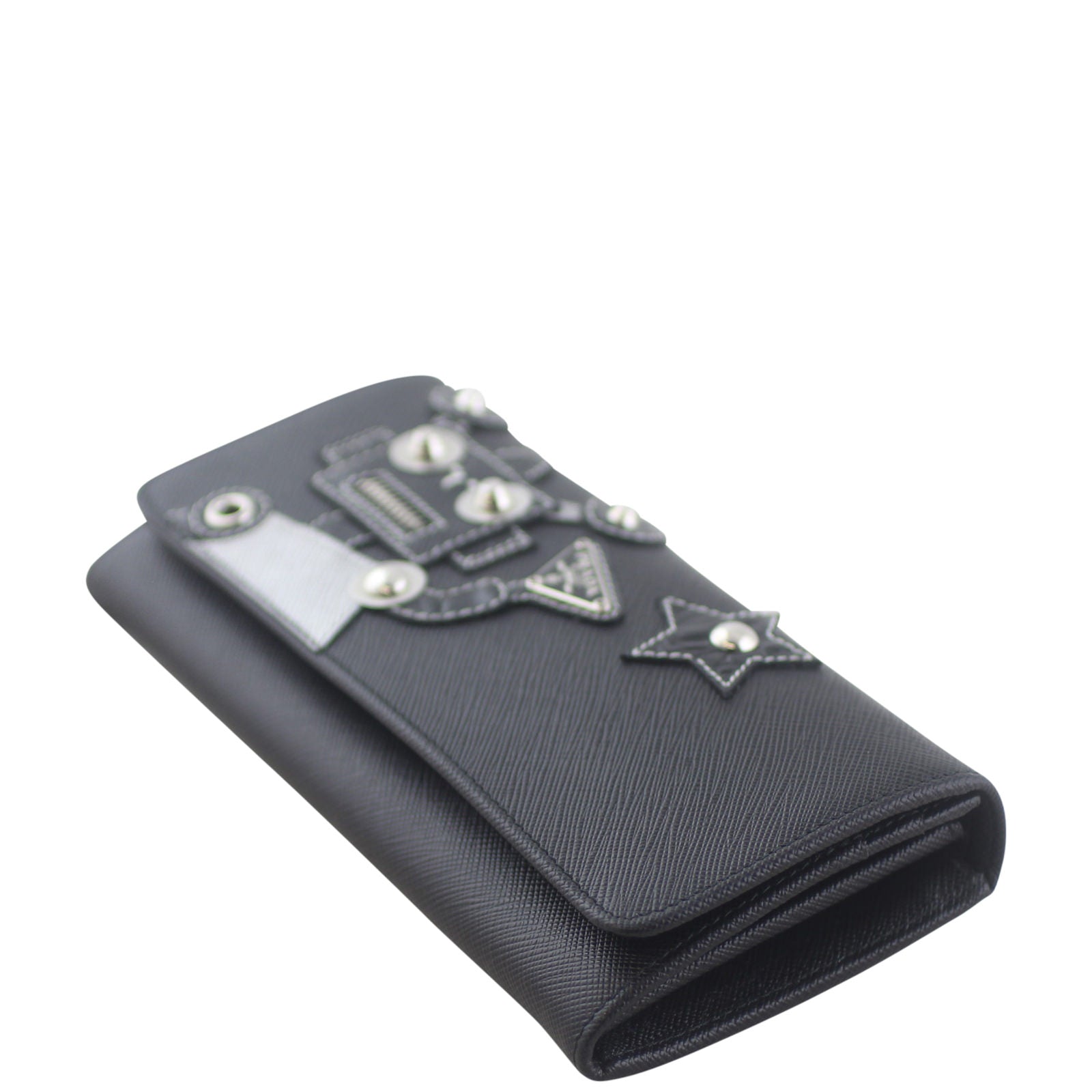 Prada Saffiano Robot Wallet Corner
