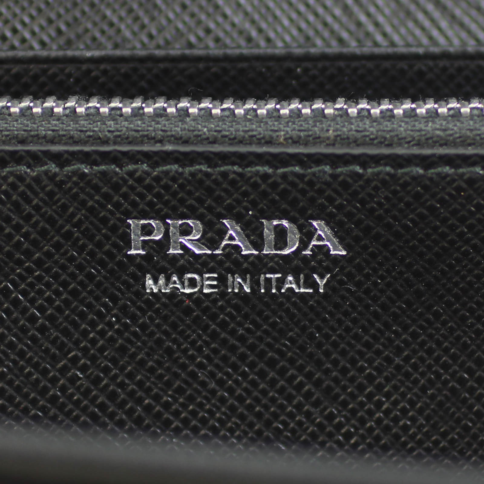 Prada Saffiano Robot Wallet Stamp