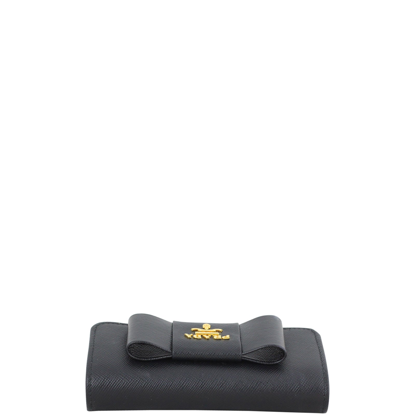 Prada Saffiano Small Fiocco Bow Wallet Top