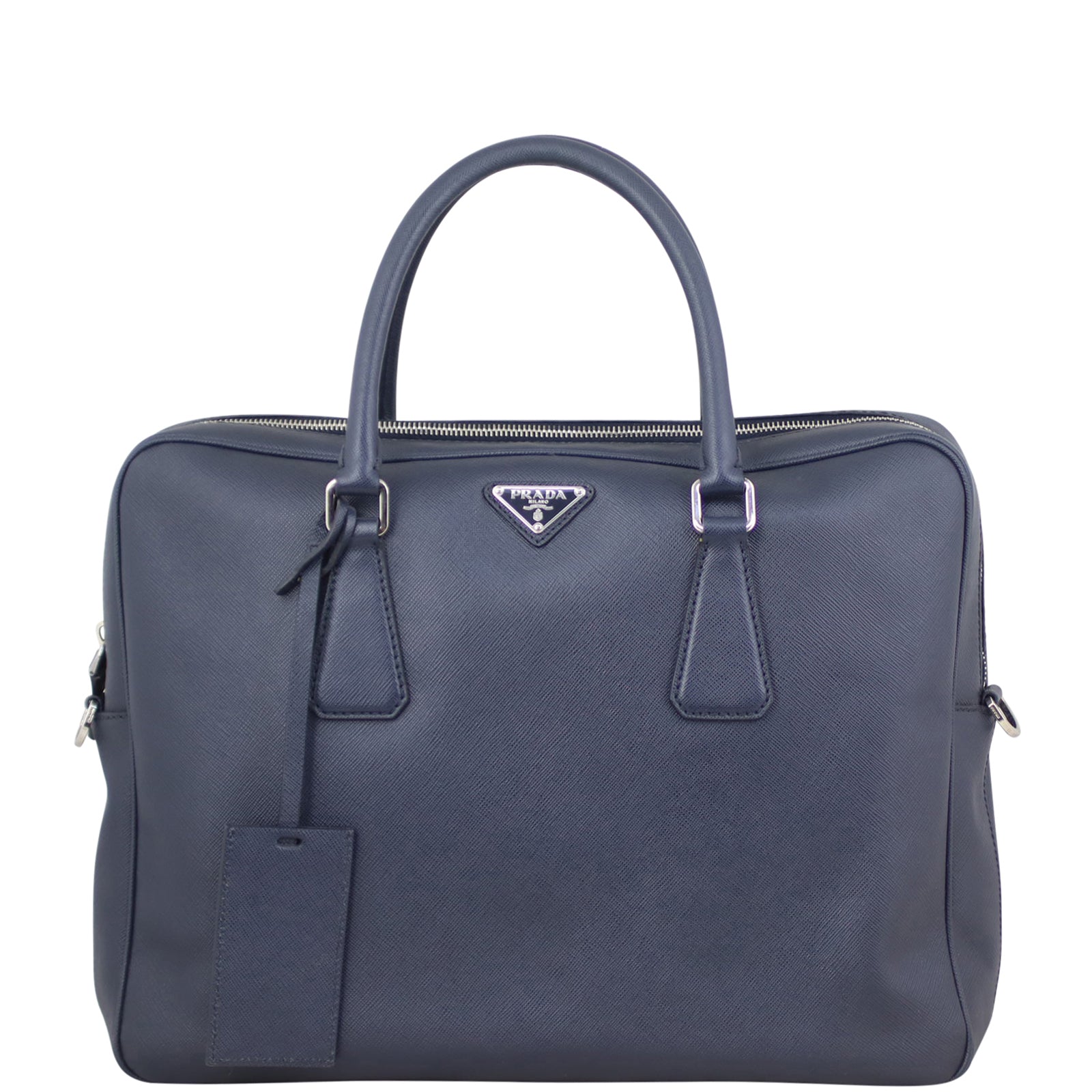Prada Saffiano Travel Briefcase Front