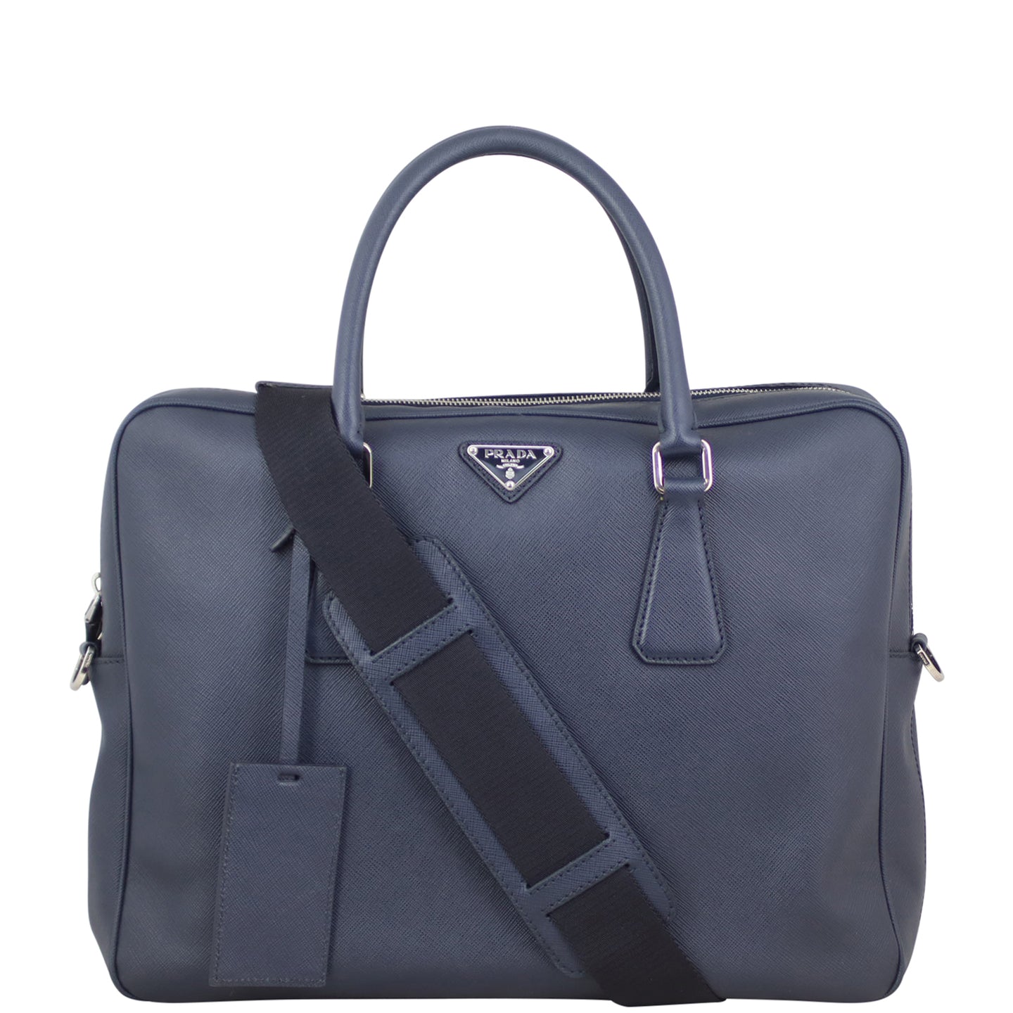 Prada Saffiano Travel Briefcase Front