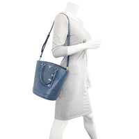 Prada Saffiano Vernice Secchiello Bucket Bag mannequin