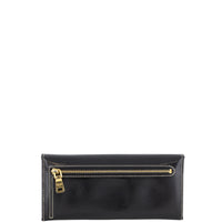 Prada Saffiano Vernice Continental Wallet Back