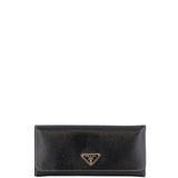 Prada Saffiano Vernice Continental Wallet Front