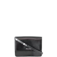 Prada Saffiano Vernice Crossbody Front