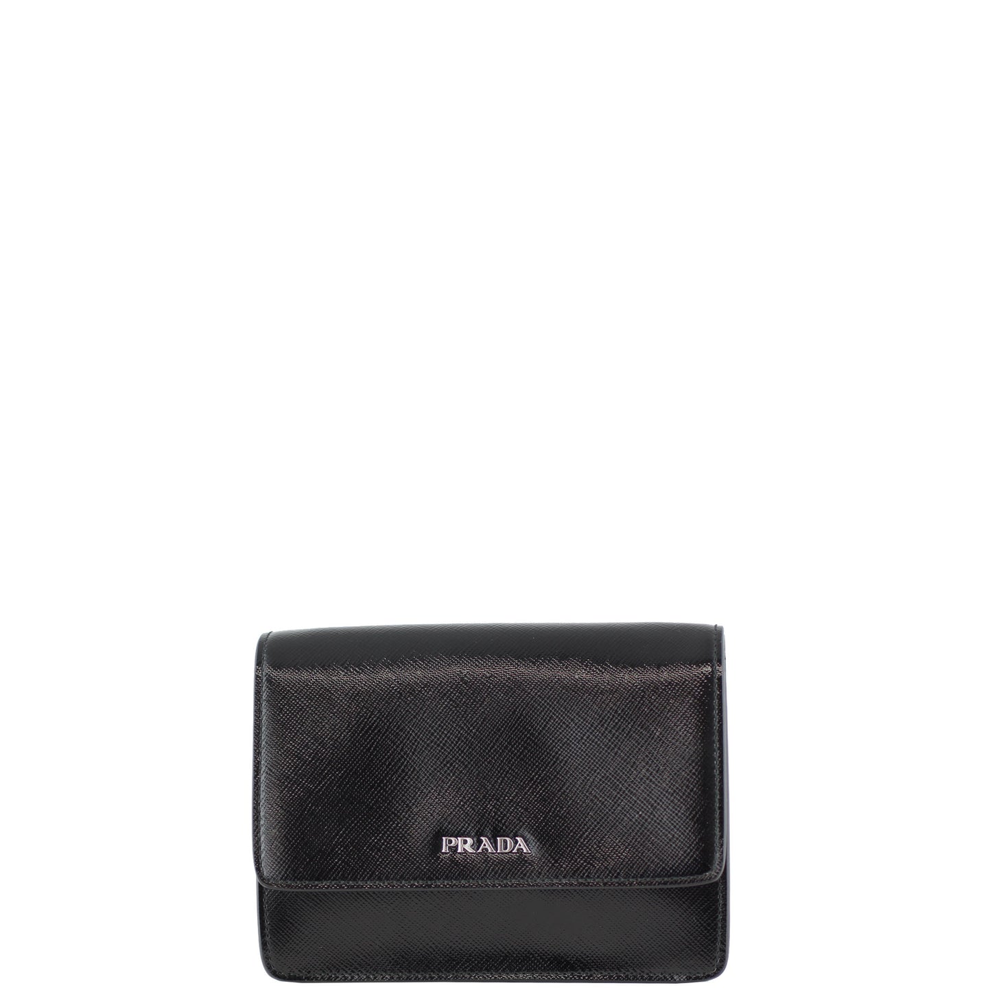 Prada Saffiano Vernice Crossbody Front