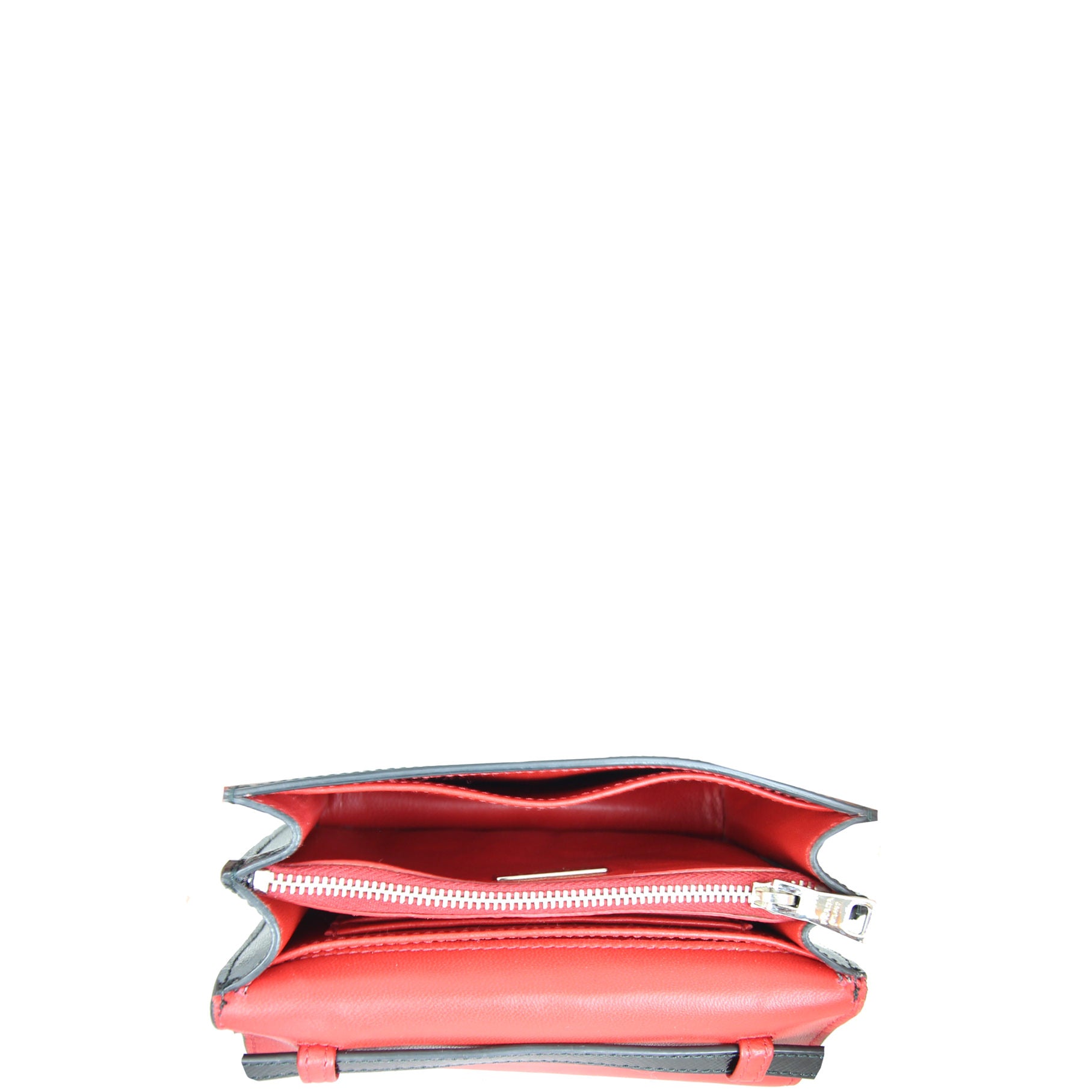 Prada Saffiano Vernice Crossbody Interior