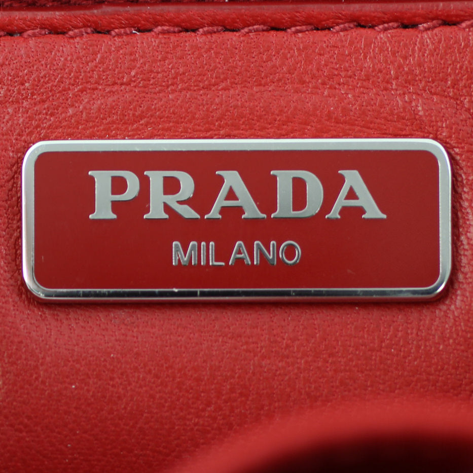 Prada Saffiano Vernice Crossbody Stamp