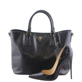 Prada Saffiano Vernice Tote Bag Scale