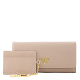 Prada Saffiano Continental Wallet Front