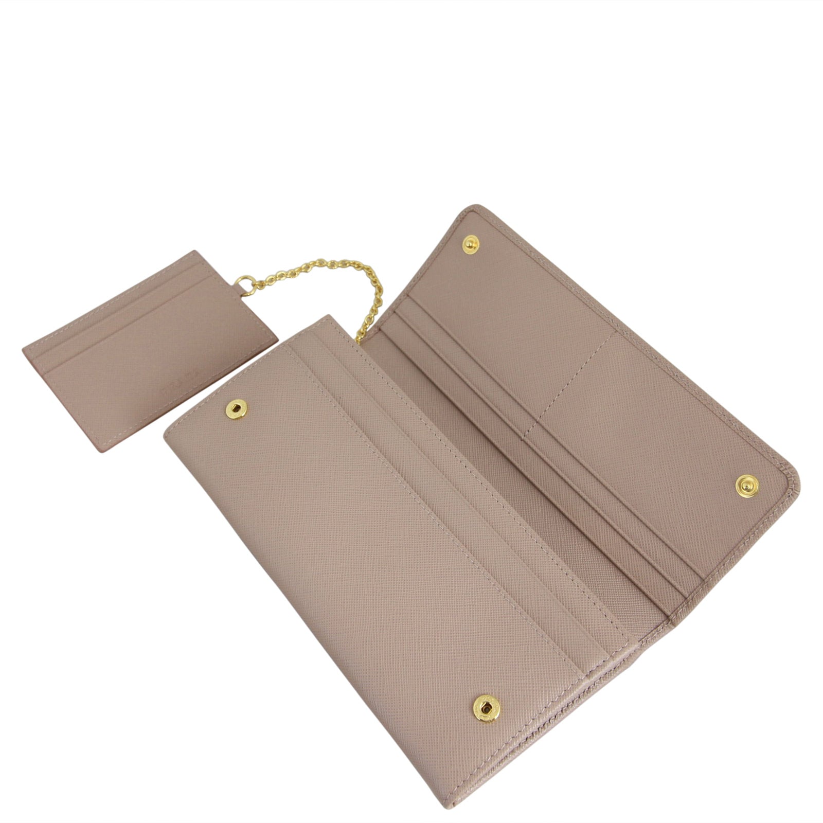 Prada Saffiano Continental Wallet Flap