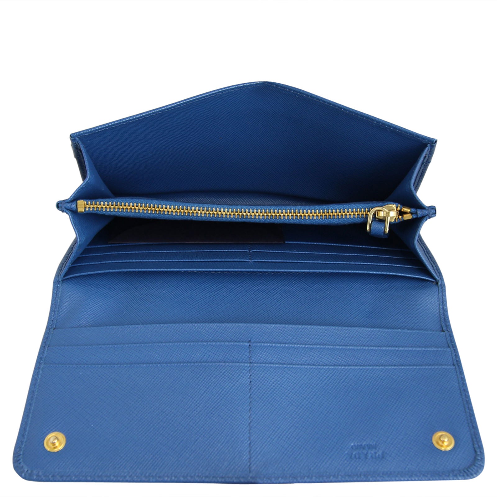 Prada Saffiano Continental Wallet Interior