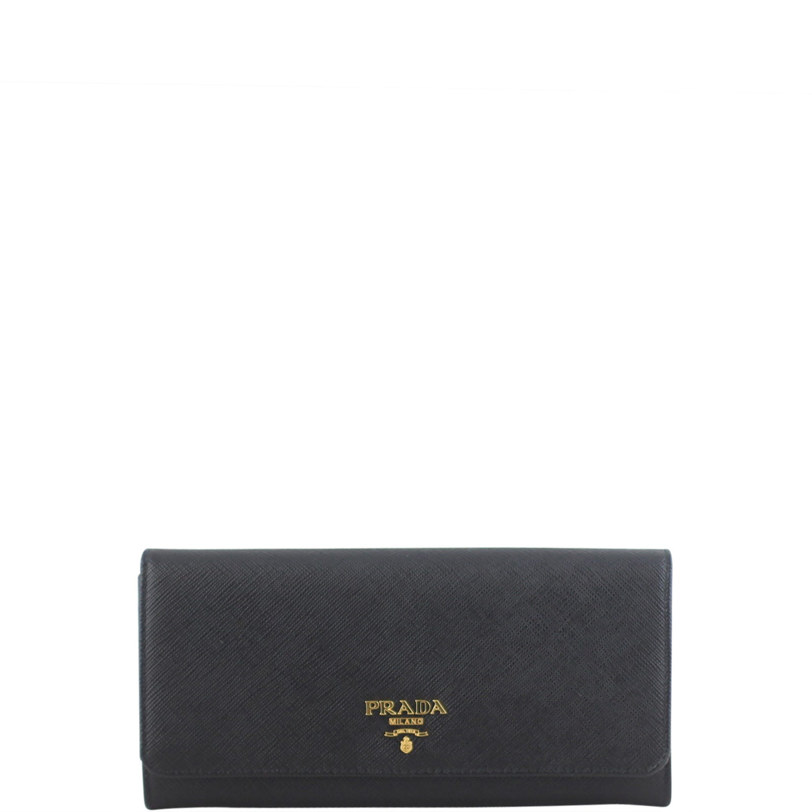 Prada Saffiano Wallet Front