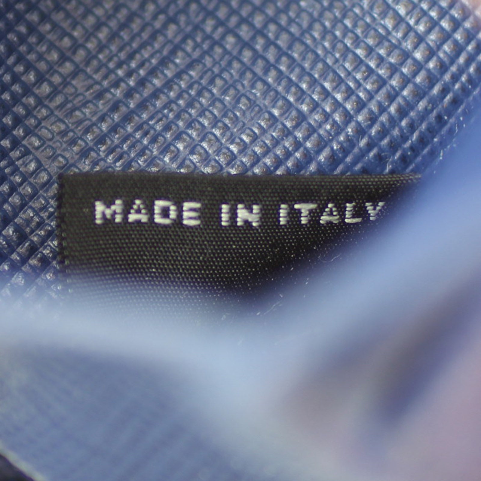 Prada Saffiano Lux Chain Wallet Stamp