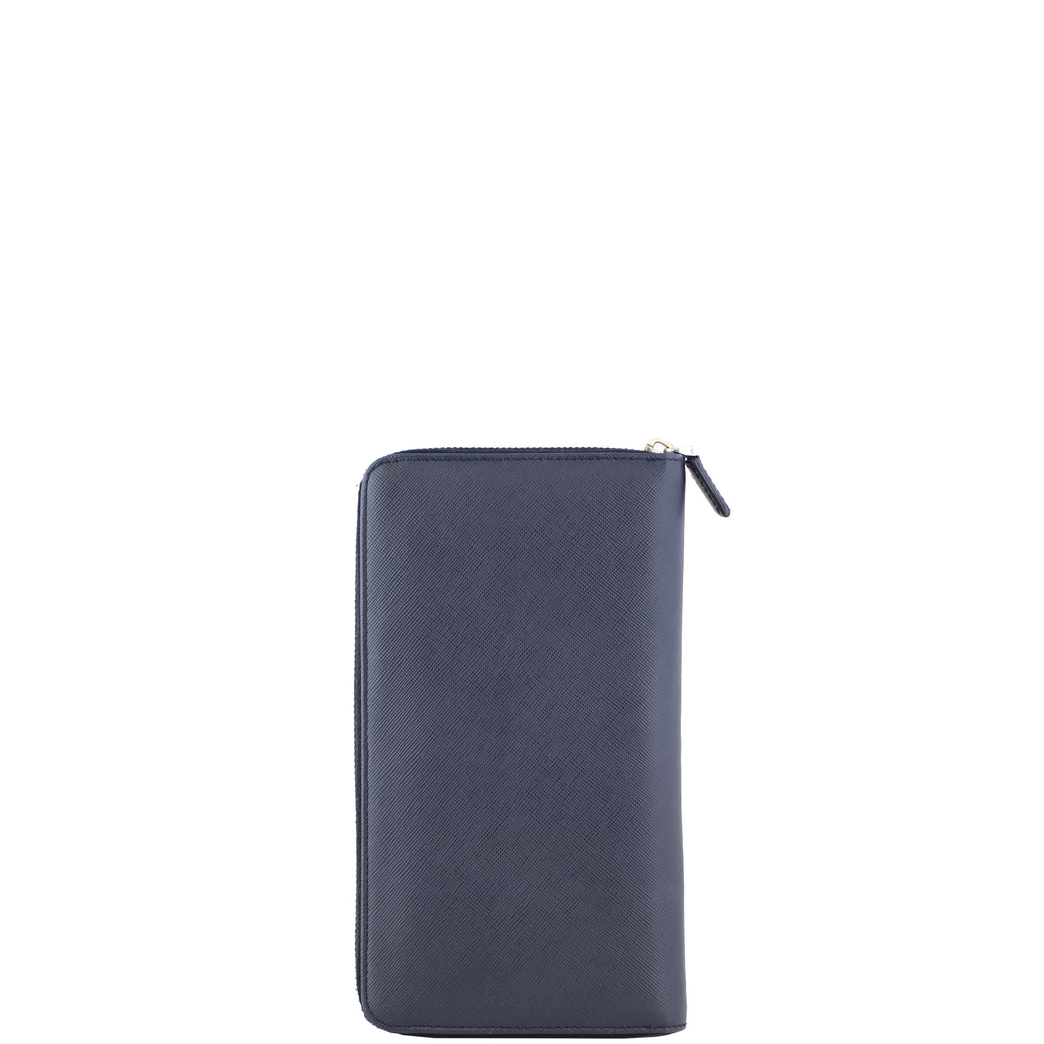 Prada Saffiano Zip Around Travel Wallet Back