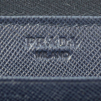 Prada Saffiano Zip Around Travel Wallet Stamp