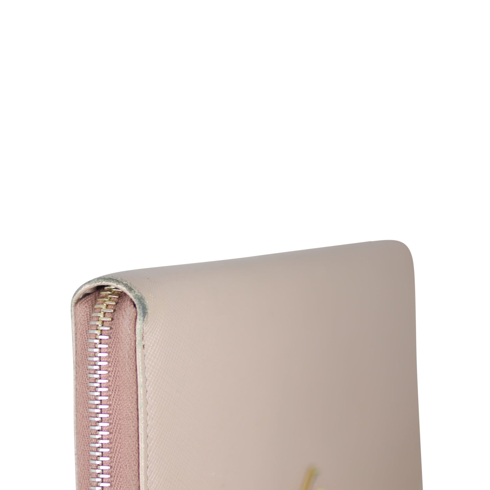 Prada Saffiano Zip Around Large Wallet