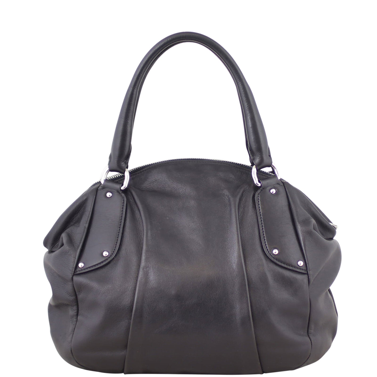 Prada Cervo Antik Bauletto Bowler Back